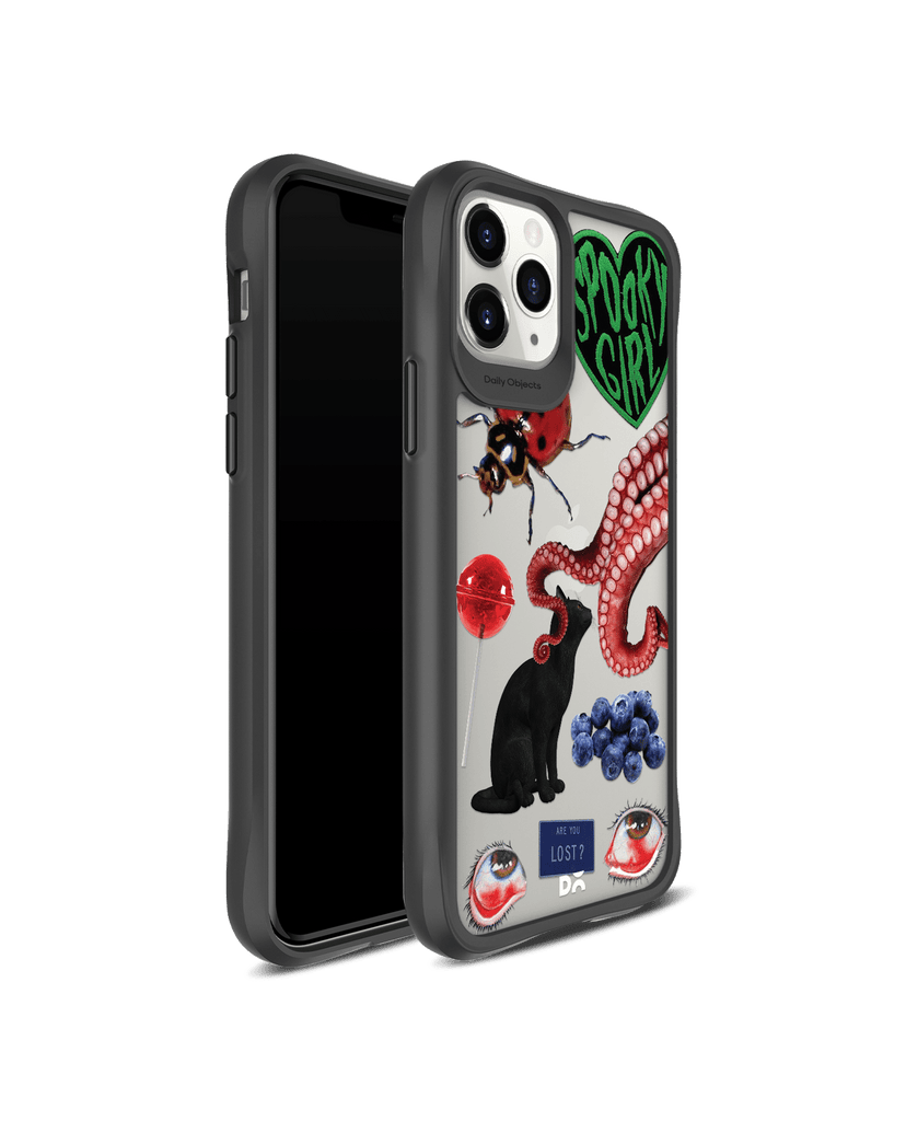 DailyObjects Red High Black Hybrid Clear Case Cover For iPhone 11 Pro Max