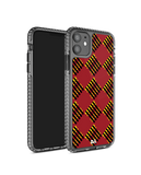 DailyObjects Red Striped Checks Stride 2.0 Case Cover For iPhone 11