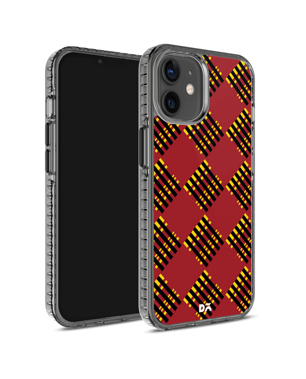 DailyObjects Red Striped Checks Stride 2.0 Case Cover For iPhone 12