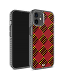 DailyObjects Red Striped Checks Stride 2.0 Case Cover For iPhone 12