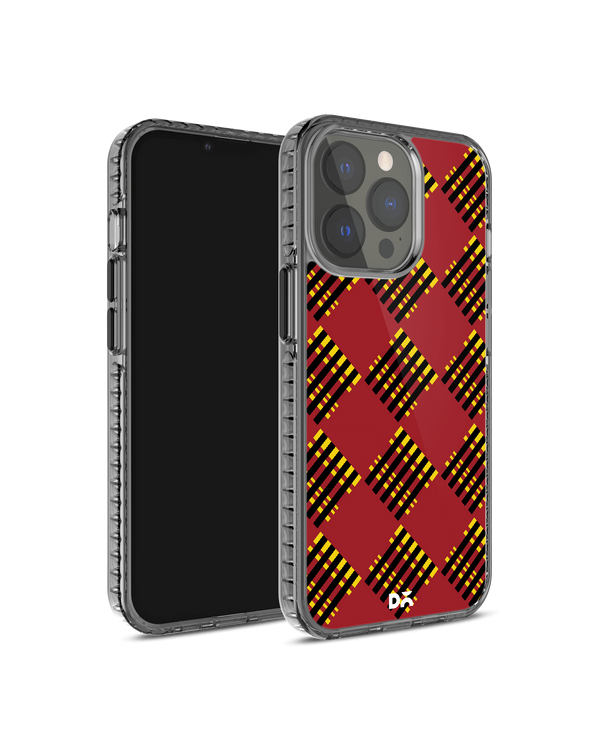 DailyObjects Red Striped Checks Stride 2.0 Case Cover For iPhone 13 Pro
