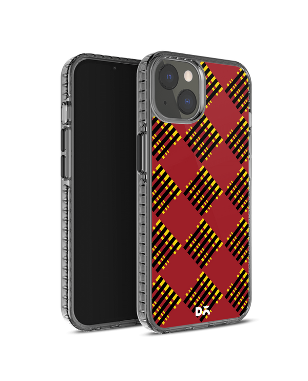 DailyObjects Red Striped Checks Stride 2.0 Phone Case Cover For iPhone 14
