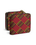 DailyObjects Red Striped Checks Zip Wallet