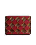 Red Striped Checks Zippered Sleeve For Laptop/MacBook