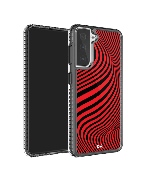 DailyObjects Red Waves Stride 2.0 Case Cover For Samsung Galaxy S21