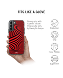 DailyObjects Red Waves Stride 2.0 Case Cover For Samsung Galaxy S21