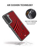DailyObjects Red Waves Stride 2.0 Case Cover For Samsung Galaxy S21 Plus