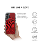 DailyObjects Red Waves Stride 2.0 Case Cover For Samsung Galaxy S21 Plus