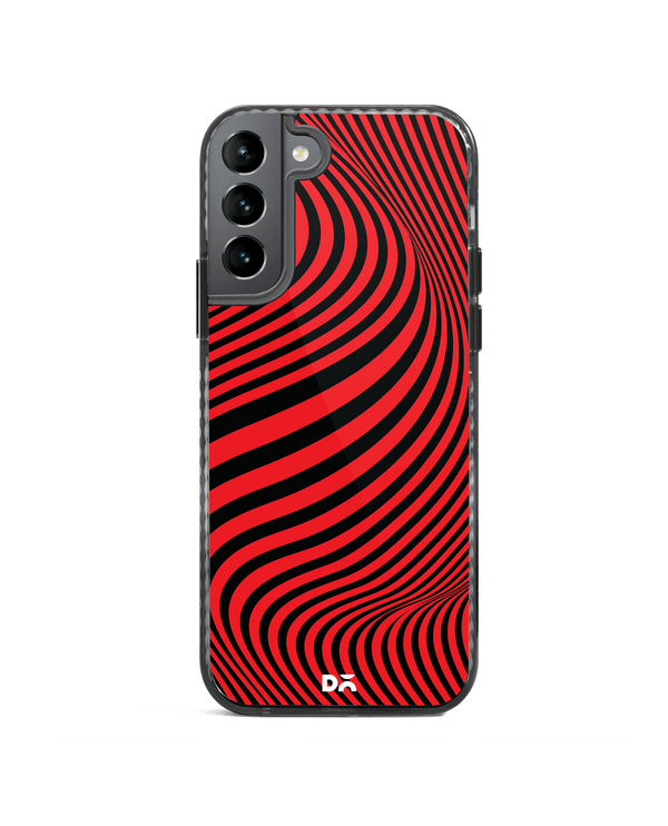 DailyObjects Red Waves Stride 2.0 Case Cover For Samsung Galaxy S21