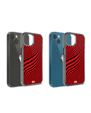 DailyObjects Red Waves Stride 2.0 Phone Case Cover For iPhone 15