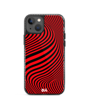 DailyObjects Red Waves Stride 2.0 Phone Case Cover For iPhone 15
