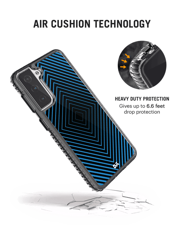 DailyObjects Rhombus Aqua Stride 2.0 Case Cover For Samsung Galaxy S21