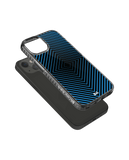 DailyObjects Rhombus Aqua Stride 2.0 Phone Case Cover For iPhone 14 Plus