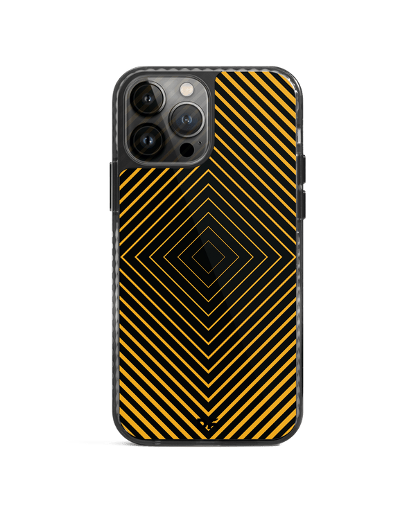 DailyObjects Rhombus Ochre Stride 2.0 Case Cover For iPhone 13 Pro Max