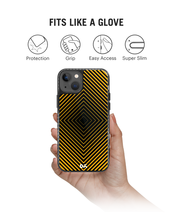 Rhombus Ochre Stride 2.0 Phone Case Cover For iPhone 15 Plus