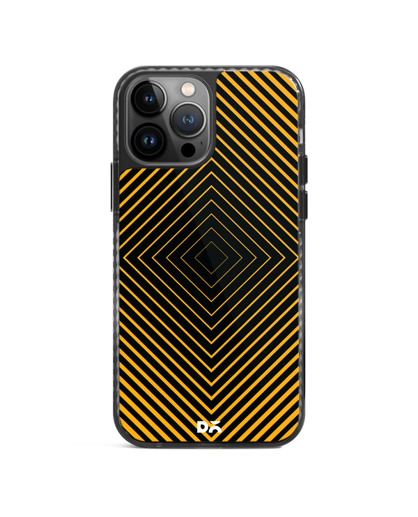 DailyObjects Rhombus Ochre Stride 2.0 Phone Case Cover For iPhone 15 Pro