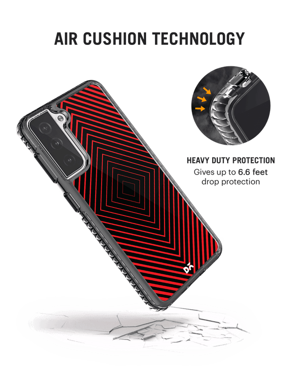 DailyObjects Rhombus Red Stride 2.0 Case Cover For Samsung Galaxy S21