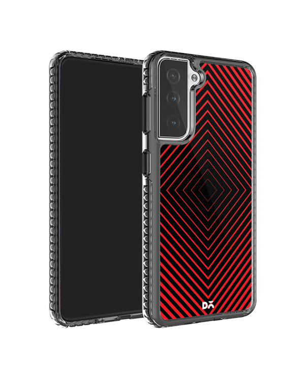 DailyObjects Rhombus Red Stride 2.0 Case Cover For Samsung Galaxy S21