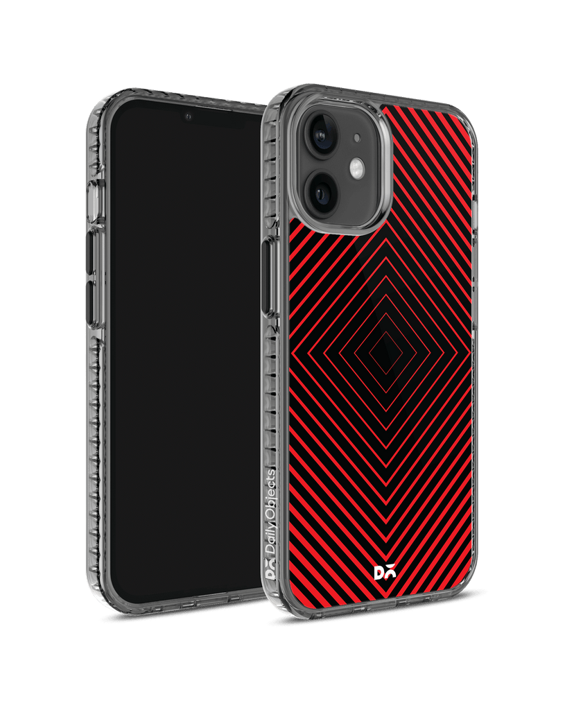 DailyObjects Rhombus Red Stride 2.0 Case Cover For iPhone 12