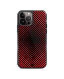 DailyObjects Rhombus Red Stride 2.0 Phone Case Cover For iPhone 14 Pro Max