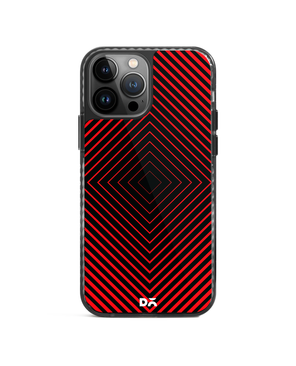 Rhombus Red Stride 2.0 Phone Case Cover For iPhone 15 Pro