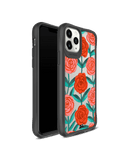 DailyObjects Rosey Retreat Black Hybrid Clear Case Cover For iPhone 11 Pro