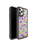 DailyObjects Shining Tulips Black Hybrid Clear Case Cover For iPhone 11 Pro