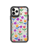 DailyObjects Shining Tulips Black Hybrid Clear Case Cover For iPhone 11 Pro