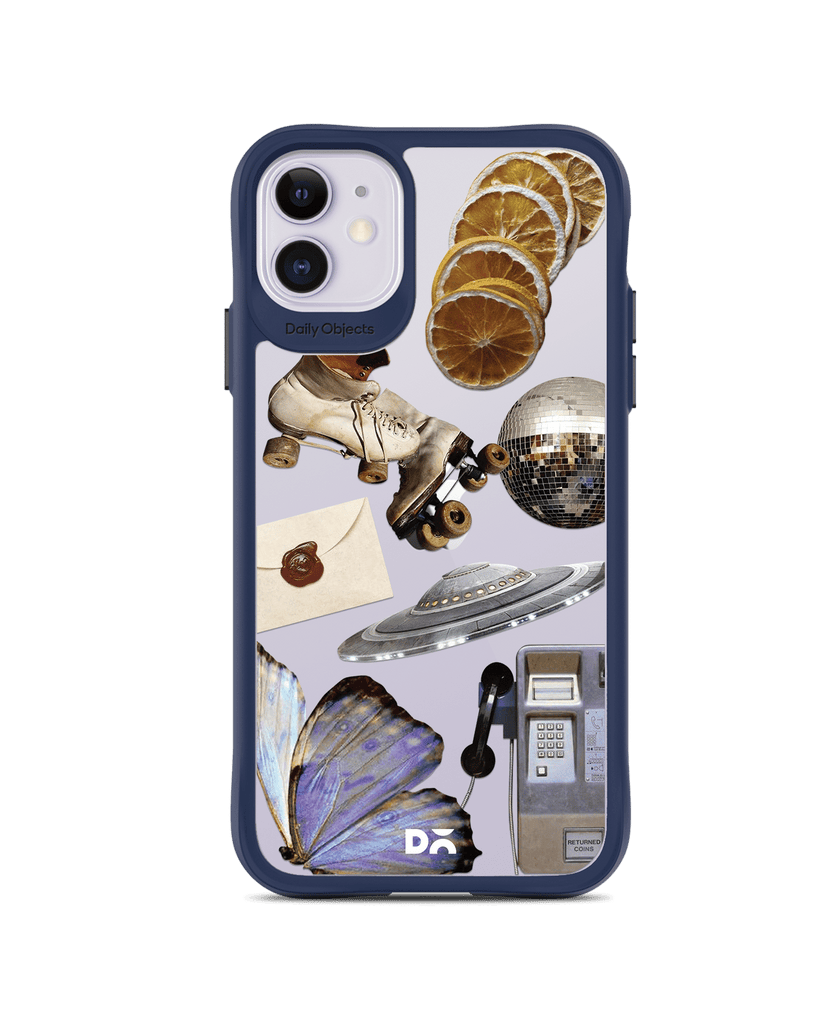 DailyObjects Space Disc Black Hybrid Clear Case Cover For iPhone 11