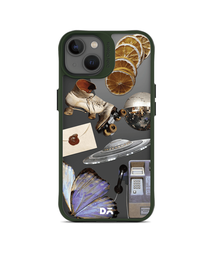 DailyObjects Space Disc Black Hybrid Clear Phone Case Cover For iPhone 14 Plus