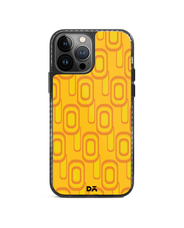 DailyObjects Squircle Yellow Stride 2.0 Case Cover For iPhone 13 Pro