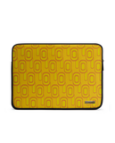 Squircle Yellow Zippered Sleeve For Laptop/MacBook
