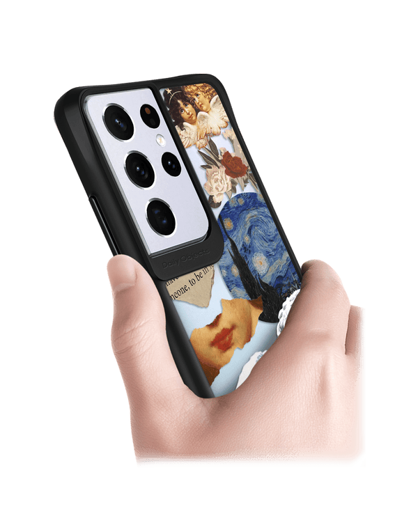 DailyObjects Starry Night Black Hybrid Clear Case Cover For Samsung Galaxy S21 Ultra