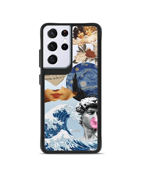 DailyObjects Starry Night Black Hybrid Clear Case Cover For Samsung Galaxy S21 Ultra