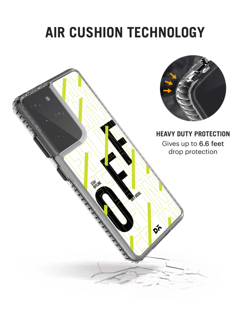 DailyObjects Stay Offline Stride 2.0 Case Cover For Samsung Galaxy S21 Ultra