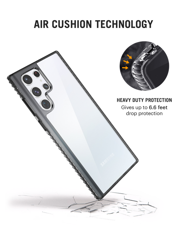 DailyObjects Stride 2.0 Clear Case Cover For Samsung Galaxy S22 Ultra