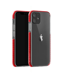 DailyObjects Stride Red Clear Case Cover For iPhone 12 Mini
