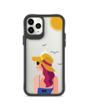DailyObjects Sun Tan Black Hybrid Clear Case Cover For iPhone 11 Pro