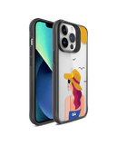 DailyObjects Sun Tan Black Hybrid Clear Case Cover For iPhone 13 Pro Max