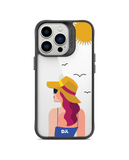 DailyObjects Sun Tan Black Hybrid Clear Case Cover For iPhone 13 Pro Max