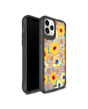 DailyObjects Sunflower Nostalgia Black Hybrid Clear Case Cover For iPhone 11 Pro Max