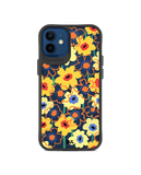 DailyObjects Sunflower Nostalgia Black Hybrid Clear Case Cover For iPhone 12 Mini