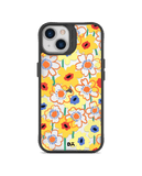 DailyObjects Sunflower Nostalgia Black Hybrid Clear Case Cover For iPhone 13 Mini