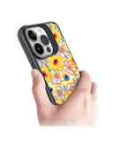 DailyObjects Sunflower Nostalgia Black Hybrid Clear Case Cover For iPhone 13 Pro Max