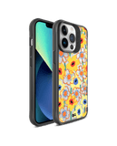DailyObjects Sunflower Nostalgia Black Hybrid Clear Case Cover For iPhone 13 Pro Max