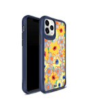 DailyObjects Sunflower Nostalgia Blue Hybrid Clear Case Cover For iPhone 11 Pro