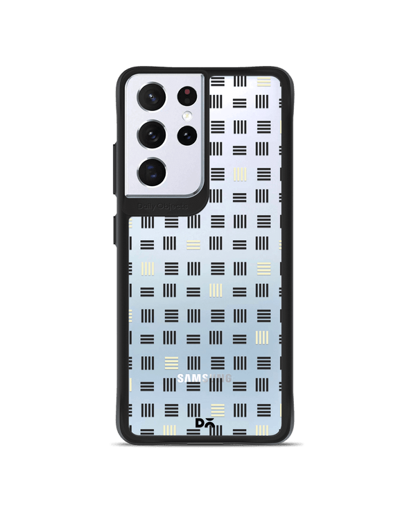 DailyObjects Tally Black Hybrid Clear Case Cover For Samsung Galaxy S21 Ultra