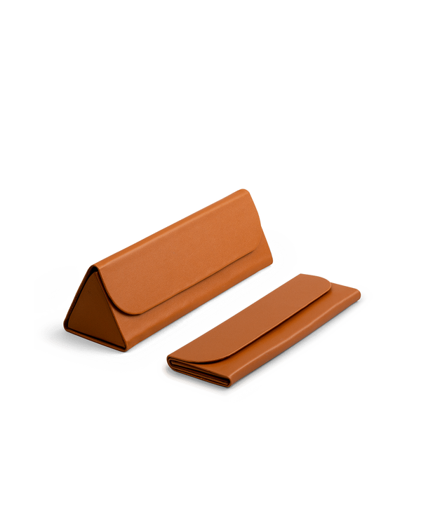 Faux Leather Foldaway Slim Eyewear/Sunglass Case