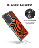 DailyObjects Tangerine Waves Stride 2.0 Case Cover For Samsung Galaxy S21 Ultra