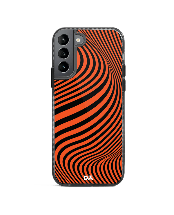 DailyObjects Tangerine Waves Stride 2.0 Case Cover For Samsung Galaxy S21